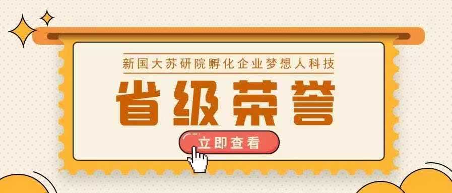 祝賀！新國大蘇研院孵化企業(yè)夢想人科技榮登2020年度省四星級上云企業(yè)榜單